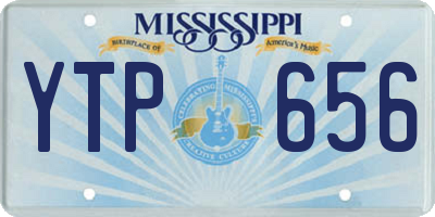 MS license plate YTP656