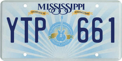 MS license plate YTP661