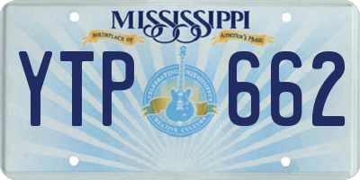MS license plate YTP662