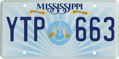 MS license plate YTP663