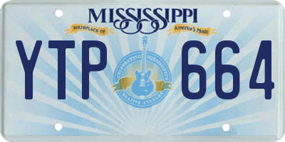 MS license plate YTP664