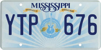 MS license plate YTP676