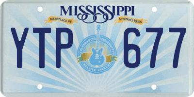 MS license plate YTP677