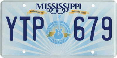 MS license plate YTP679