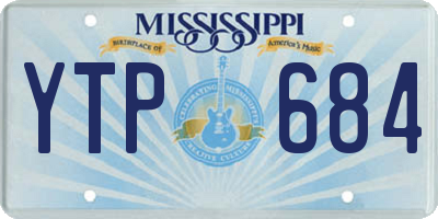 MS license plate YTP684