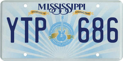 MS license plate YTP686
