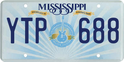MS license plate YTP688
