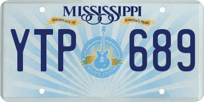 MS license plate YTP689