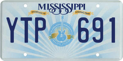 MS license plate YTP691