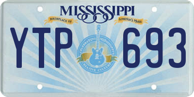 MS license plate YTP693