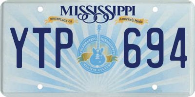 MS license plate YTP694