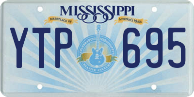 MS license plate YTP695