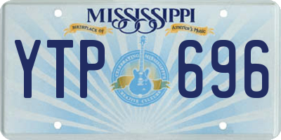 MS license plate YTP696
