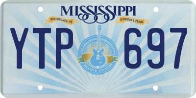 MS license plate YTP697