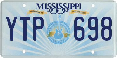 MS license plate YTP698