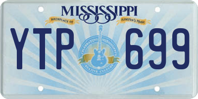 MS license plate YTP699