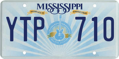 MS license plate YTP710