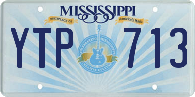 MS license plate YTP713