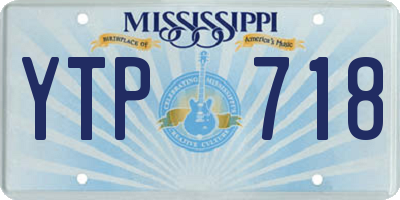 MS license plate YTP718