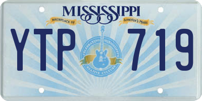 MS license plate YTP719