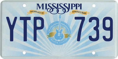 MS license plate YTP739