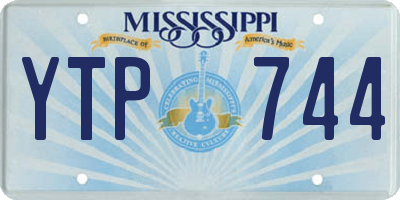 MS license plate YTP744
