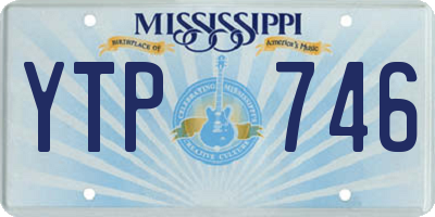 MS license plate YTP746