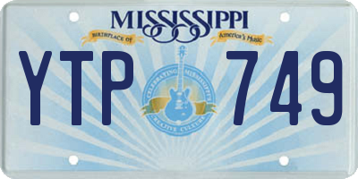 MS license plate YTP749