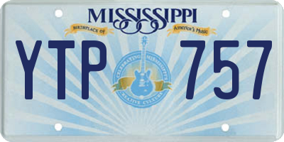 MS license plate YTP757