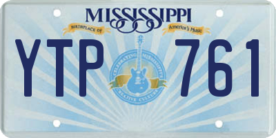 MS license plate YTP761