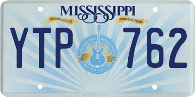 MS license plate YTP762