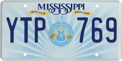 MS license plate YTP769