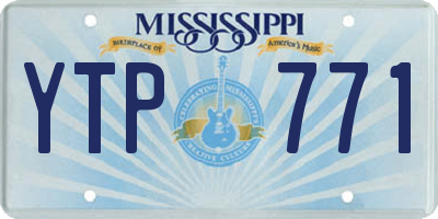 MS license plate YTP771