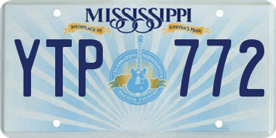 MS license plate YTP772