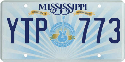 MS license plate YTP773