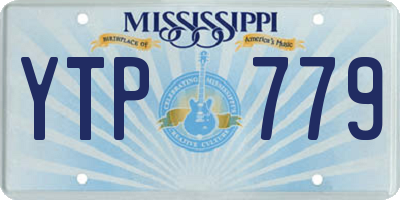 MS license plate YTP779