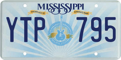 MS license plate YTP795