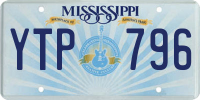 MS license plate YTP796