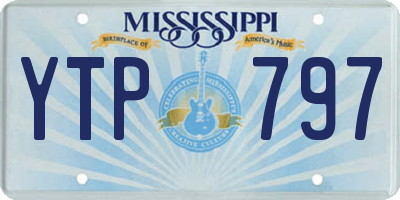 MS license plate YTP797