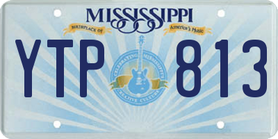 MS license plate YTP813