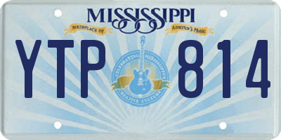 MS license plate YTP814