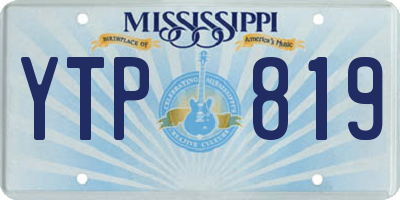 MS license plate YTP819