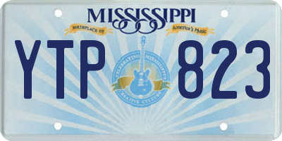 MS license plate YTP823