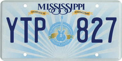 MS license plate YTP827
