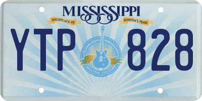 MS license plate YTP828