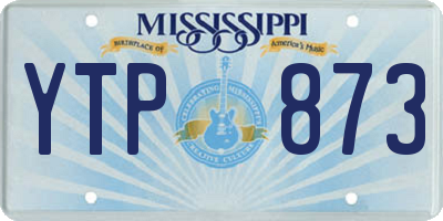 MS license plate YTP873
