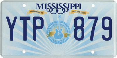 MS license plate YTP879