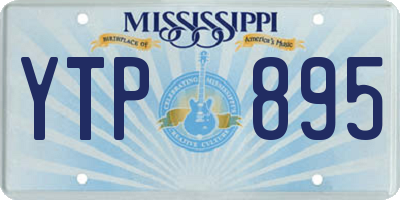 MS license plate YTP895