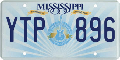 MS license plate YTP896