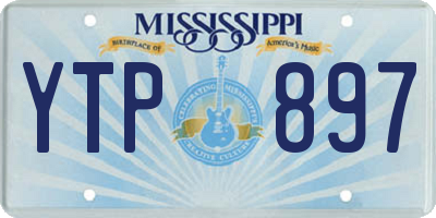 MS license plate YTP897